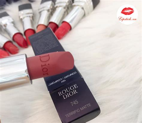 dior rouge 745 terrific matte|Dior lipstick swatches.